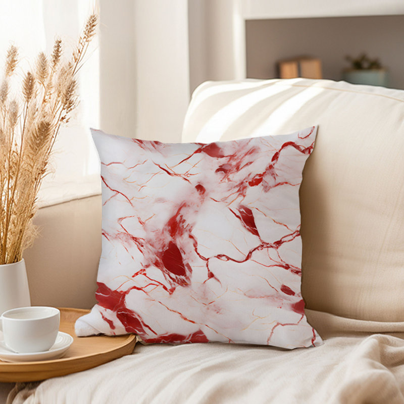 Abstract Marble Agate Geode Pattern - VIII Modern Throw Pillow Cover, 20x20