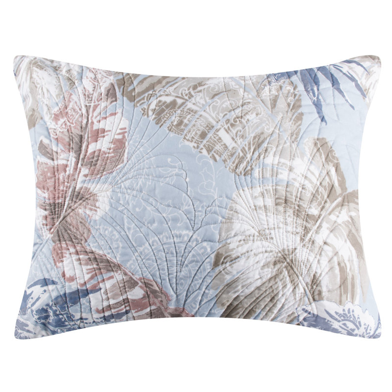 Greenland Home Fasions Tropics Mist Standard Sham, 20x26, Standard