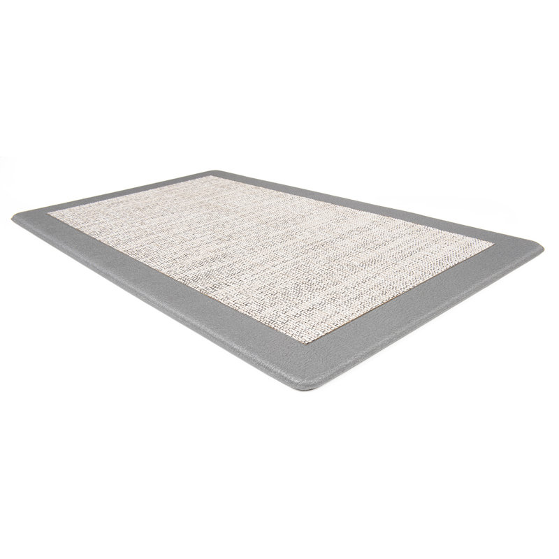 Tapis anti-fatigue Arainna, Rectangle 1 pi 6 po x 2 pi 6 po, Gris