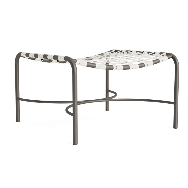 Kantan Outdoor Ottoman, White Lite/Mica