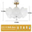 19,68 po Plafonnier semi-encastré 3 lumières Boho Coastal Sea Shell