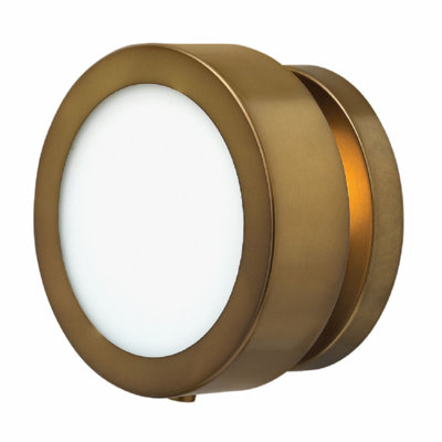Putnam Single Light Glass Steel Dimmable Flush Mounted Sconce
