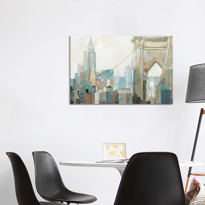 City Life I by Allison Pearce - Painting on Canvas, Wrapped Canvas, 101.6 cm H x 66.04 cm W x 1.91 cm D