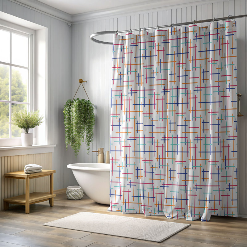 Rideau de douche Soft Sway_0030, H 74 po x l 71 po