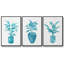 Watercolor House Plant IV, ensemble de 3 pièces encadrées sur toile-97913460-97913461