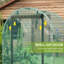 Cage de protection des plantes 4 pi X - Cadre en acier galvanisé et porte à fermeture à glissière pour jardin, cour, protection de pelouse