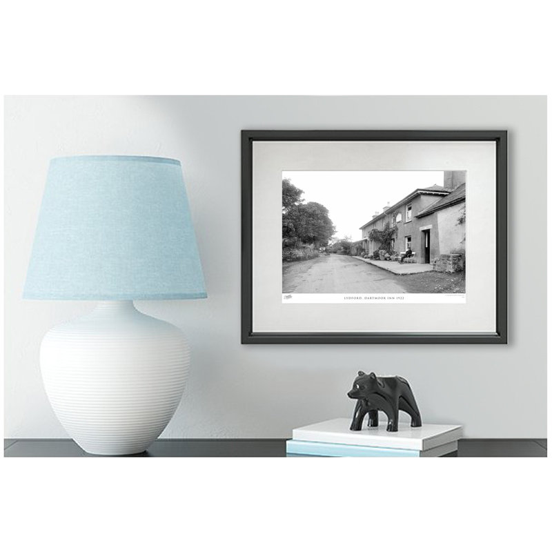 Lydford, Dartmoor Inn 1922 by Francis Frith - Single Picture Frame Print, 60cm H x 80cm W x 2.3cm D