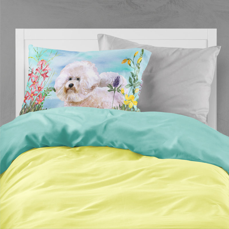 Taie d’oreiller spring, Bichon frisé