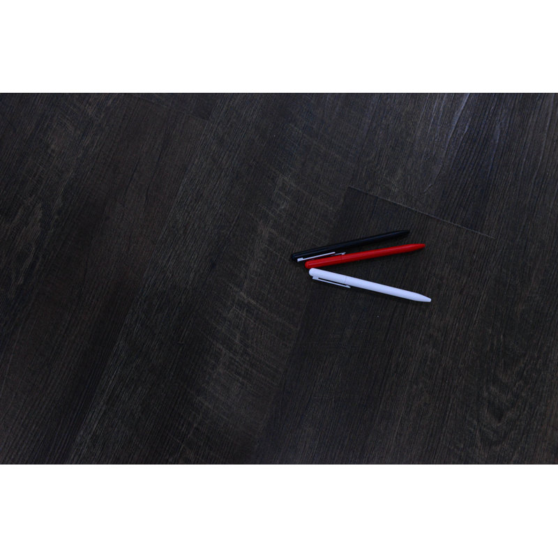 Thick 7'' W x 48'' L Vinyl Plank, Baked Brown