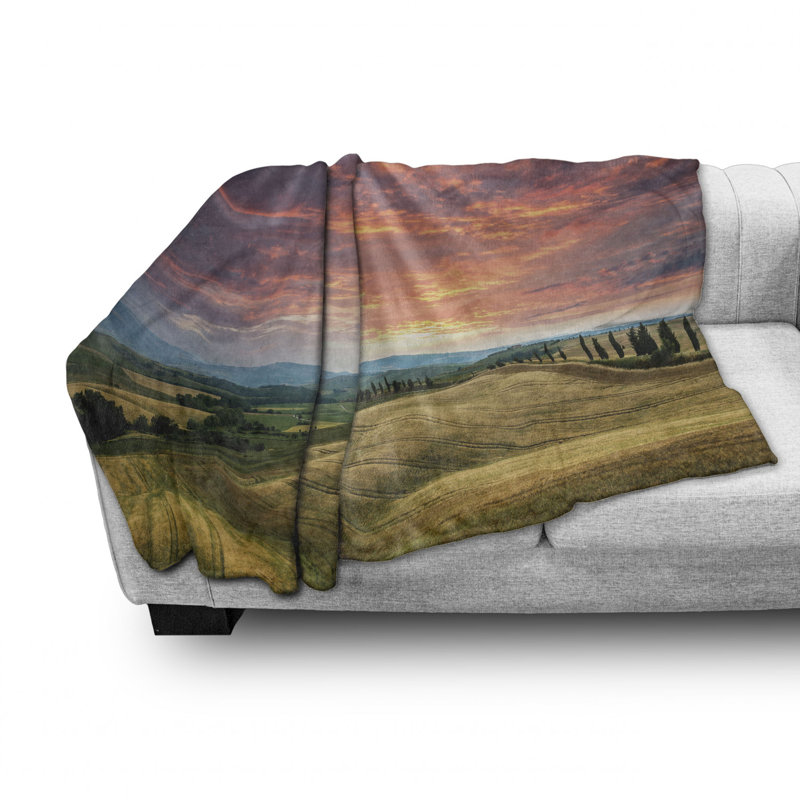 Hand Woven Throw Blanket, 60" W x 80" L