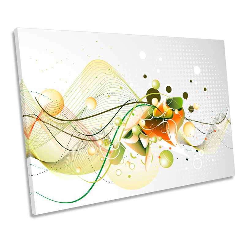 Modern Digital Graffiti Design - Wrapped Canvas Print, 91.4cm H x 137.2cm W