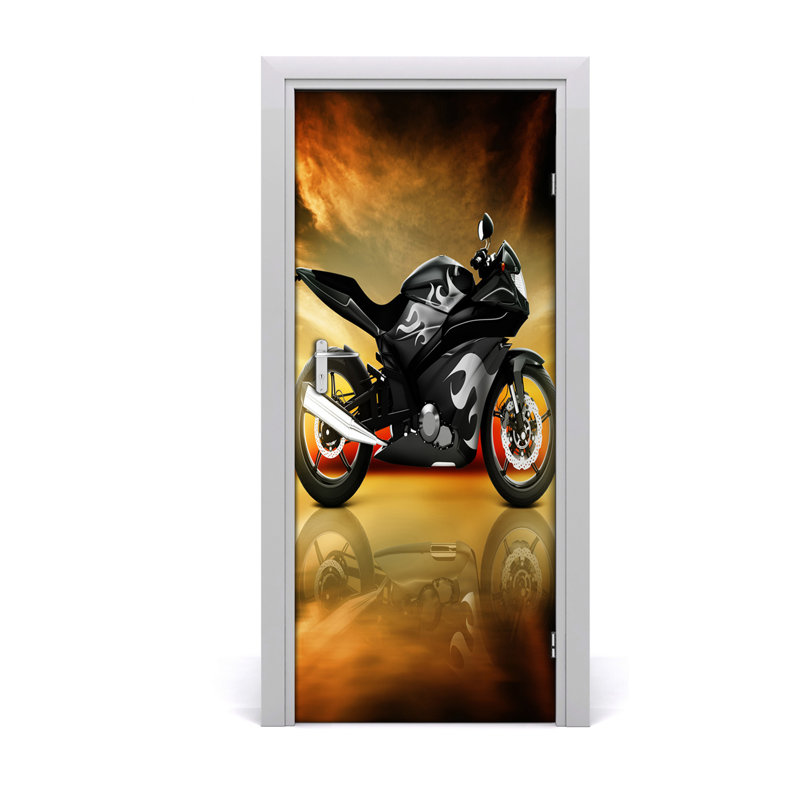 Sports Motorcycles Door Decal