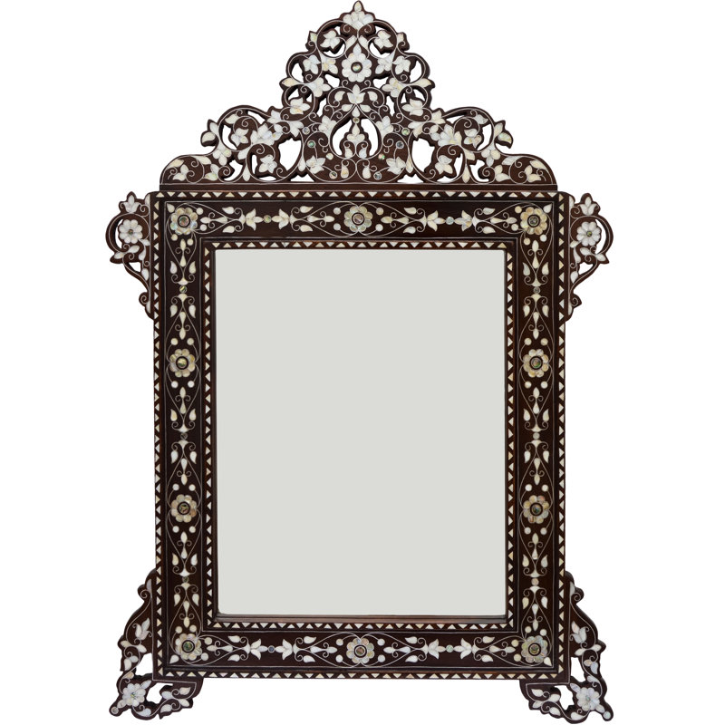 Syrian Arch Solid Wood Wall Mirror