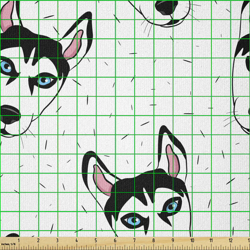 Courteau Dog Pattern Cartoon Style Multi-Purpose Fabric