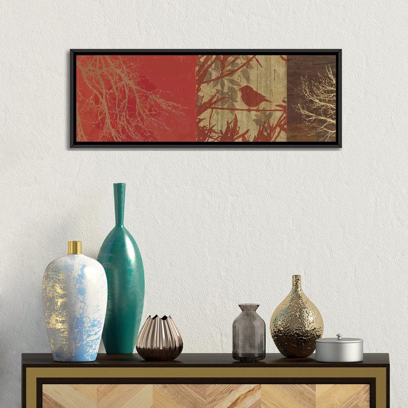 «Out On A Limb I» par PI Studio - Estampe numérique sur toile tendue avec châssis, H 12 po x l 36 po x P 1,5 po, Cadre noir