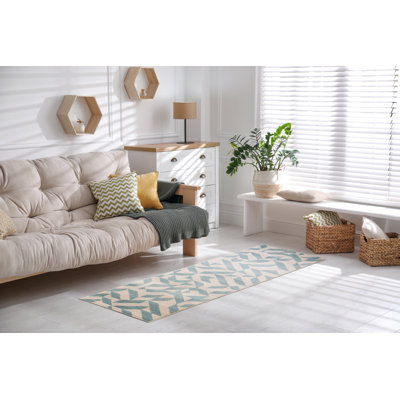Bragg Multi Shape Blue/Cream Area Rug