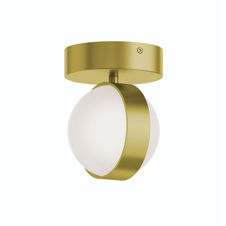Macrae 1-Light LED Flush Ceiling Light - Acrylic Shade