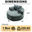 Fauteuil de plancher rond surdimensionné de 55 po avec coussins et traversins-127362742-127362741