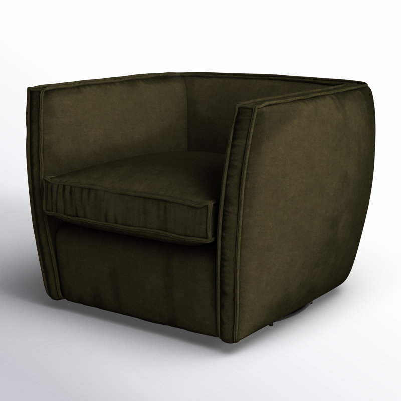 Rashi Swivel Chair-Surrey Olive, Surrey Olive