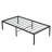Black Twin Size Heavy Duty Metal Bed Frame With Easy - To Do Assembly, Noise Performance, High Strength Static Support, Even Mattress Support From Steel Slats, Storage Beneath Bed, And Connection-1577929982
