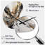 Painting Artwork With Swirls Marble II - Boom Shape Large Gold Wall Clock - Unique Shape-105565809