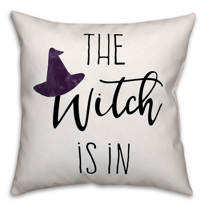  The Witch Is in Throw Pillow