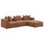 Repose-pieds carré en terre cuite Jennifer-446281168