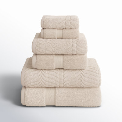 Amaretto 6-Piece Chevron Cotton Towel Set