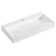 Maho 35.4 in. Rectangular White Composite Granite Stone Console Bathroom Vanity Sink