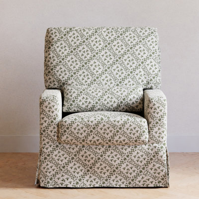 Crawford Upholstered Swivel Glider