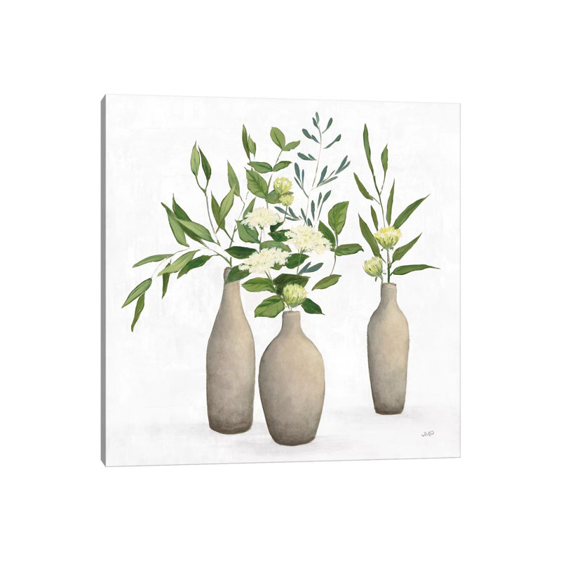 Natural Bouquet I White by Julia Purinton - Wrapped Canvas Print, 45.72 cm H x 45.72 cm W