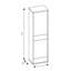 Tyle 2 Door Manufactured Wood Wardrobe