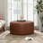 Dimetra Modern Velvet Upholstered Round Ottoman-1313439955
