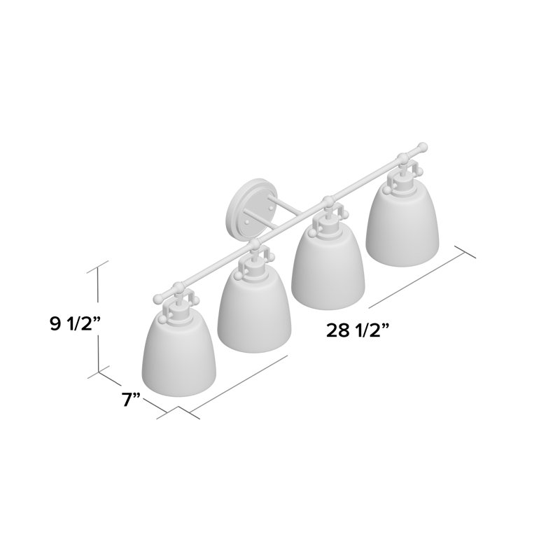 Éclairage pour meuble-lavabo 4 lumières Meyer