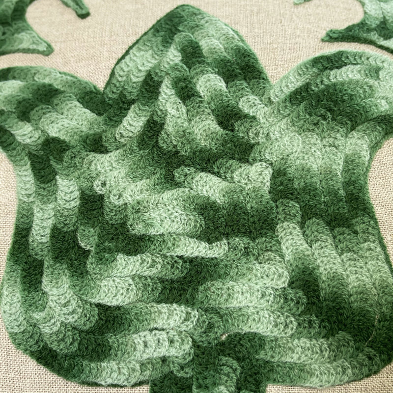 Coussin Samarkand, Kaki / vert