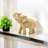 Modern Resin Polyresin Elephant Figurine with Intricate Detailing - Elegant Decorative Accent for Contemporary and Stylish Home Decor-834475669