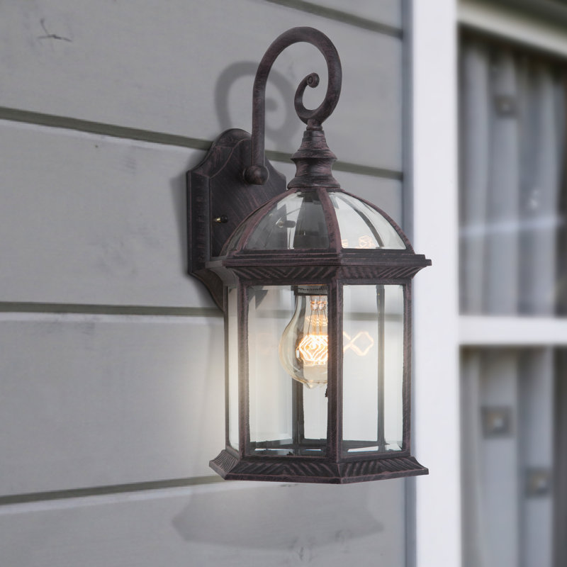 Barnabas Wall Light, Venetian Bronze Finish with Clear Beveled Glass