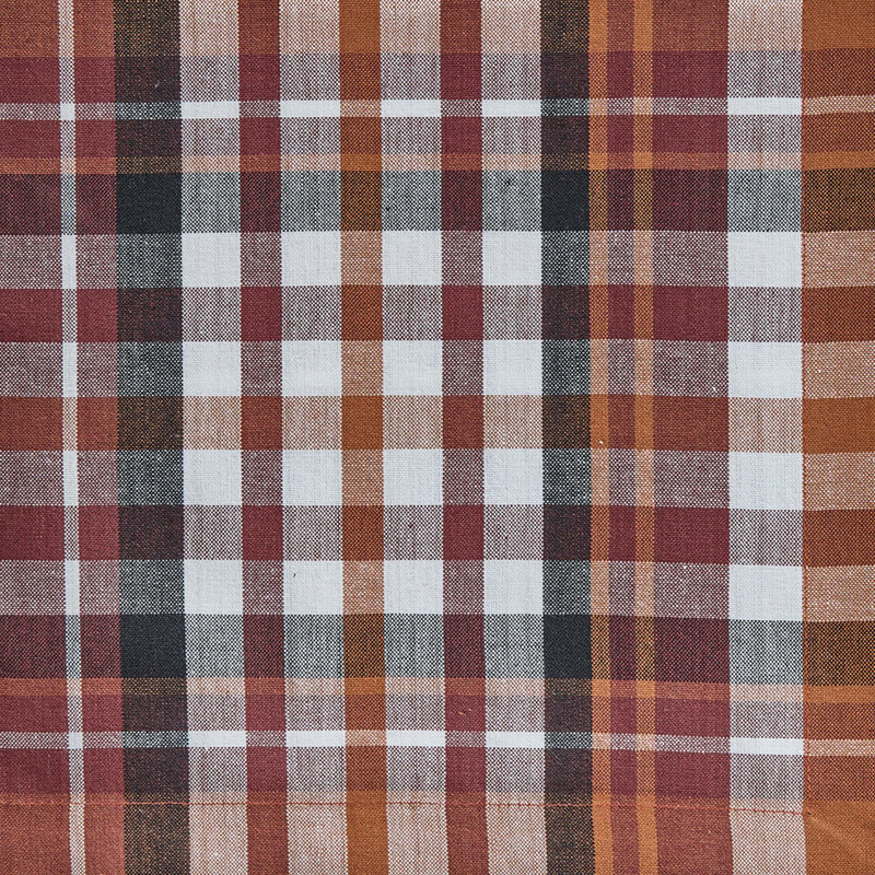  Russett Plaid Striped Red Napkin Set Of 4, Red Plaid