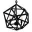 Luminaire suspendu noir 17 po pour hall d'entrée, maison de campagne - Lustre rustique à 3 lumières avec base E12 - Compatible avec DEL et certifié BACL-1525562908