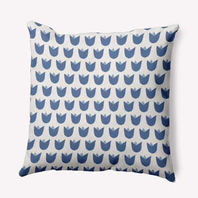 Flower Power Floral Reversible Throw Pillow