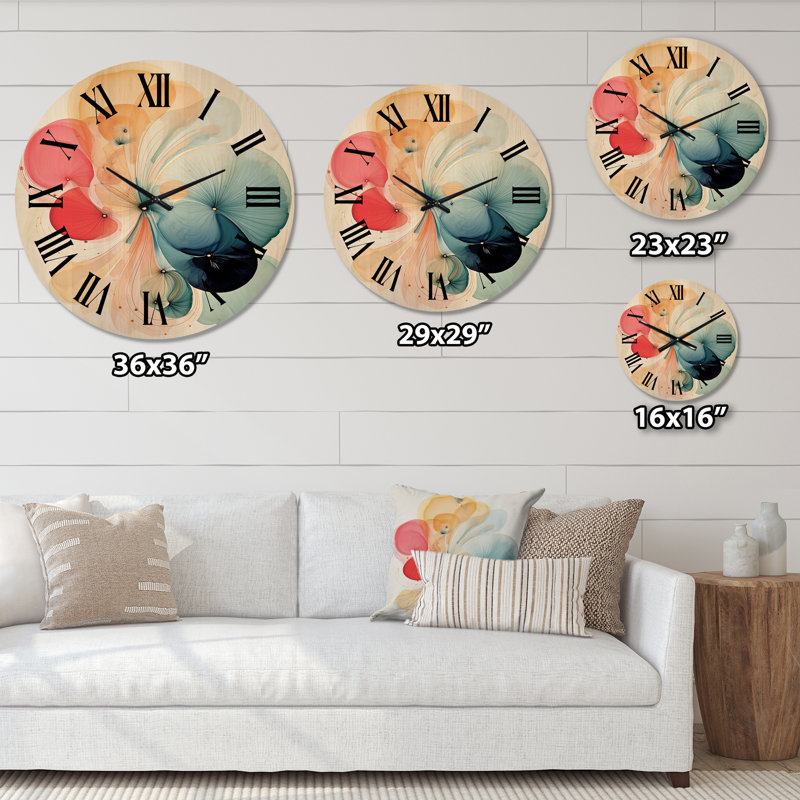 Horloge murale circulaire surdimensionnée Fusion, Grand