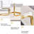 Modern Dining Table Set For 4,Rectangular Pedestal Dining Table With Chairs-320258878-320258857
