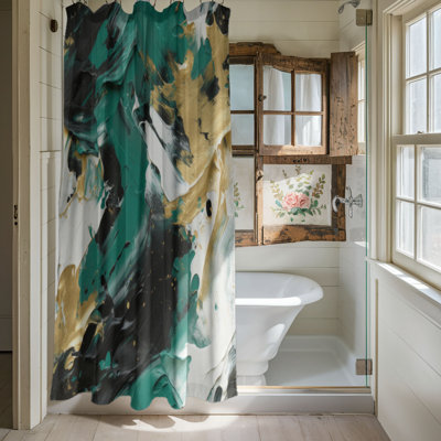 Oil Spectrum - Premium Shower Curtain