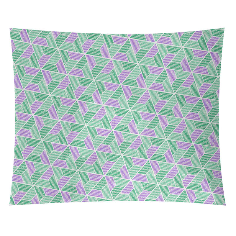 Tapisserie «Kitterman Trapezoids» par Katelyn Elizabeth, Intérieur / extérieur, H 51,5 po x l 60,5 po