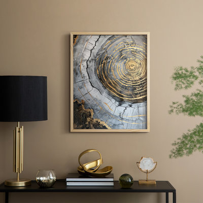 Reproduction encadrée ABSTRACT Series CL XXXVII - bois massif