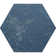 Zenith 9 X 11 In. Textured Indigo Blue Porcelain Hexagon Wall And Floor Tile (8.07 Sq Ft/Case) - 16 Pack