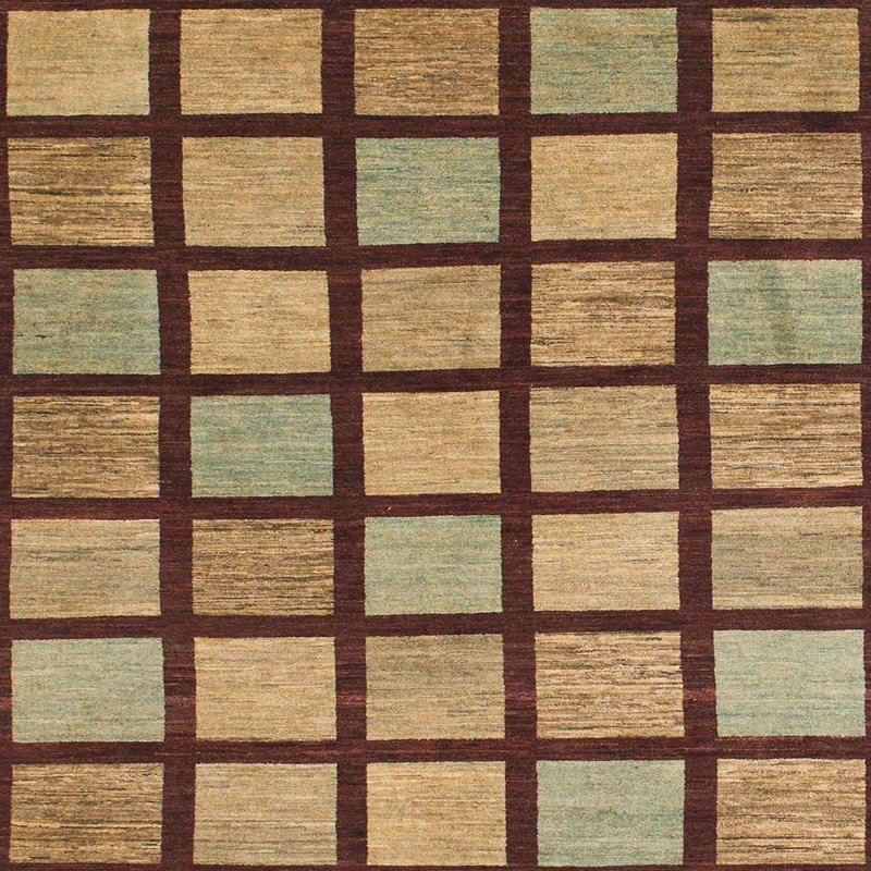 Tapis abstrait moderne 1444, Carré 3 pi