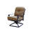 Byrge 5-Piece Patio Conversation Set with Cushions and 52" Round Ice Bucket Tea Table with BBQ & Fire Pit