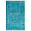 Tapis turquoise à transition de couleur 5 pi 1 po x 8 pi 8 po