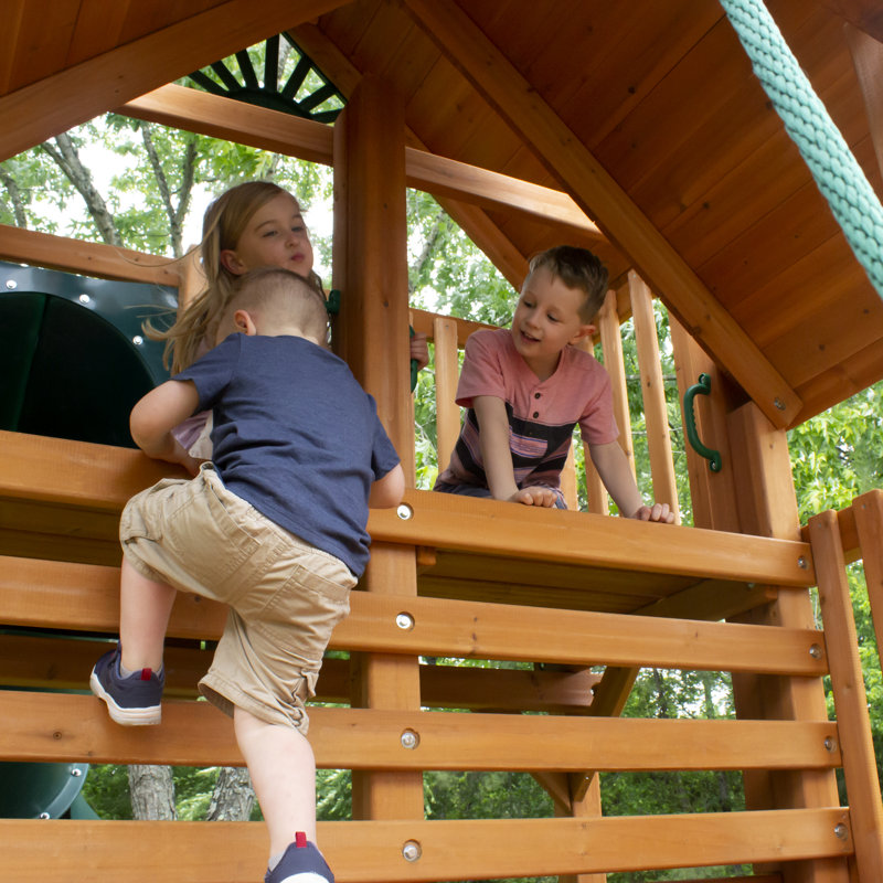 Gorilla Playsets Cedar Wood Treasure Trove II Swing Set